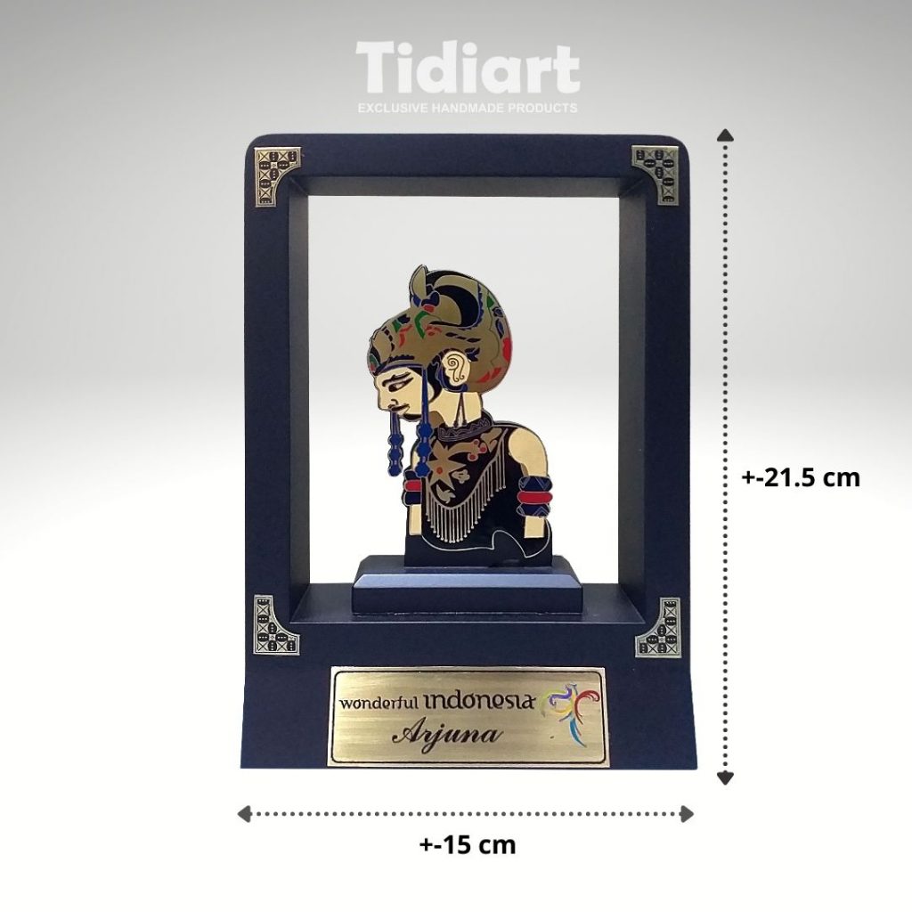 Souvenir Wayang Golek Plat Kuningan Frame Eksklusif