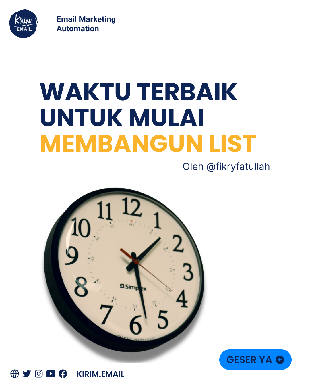 Waktu Yang Tepat Membangun List