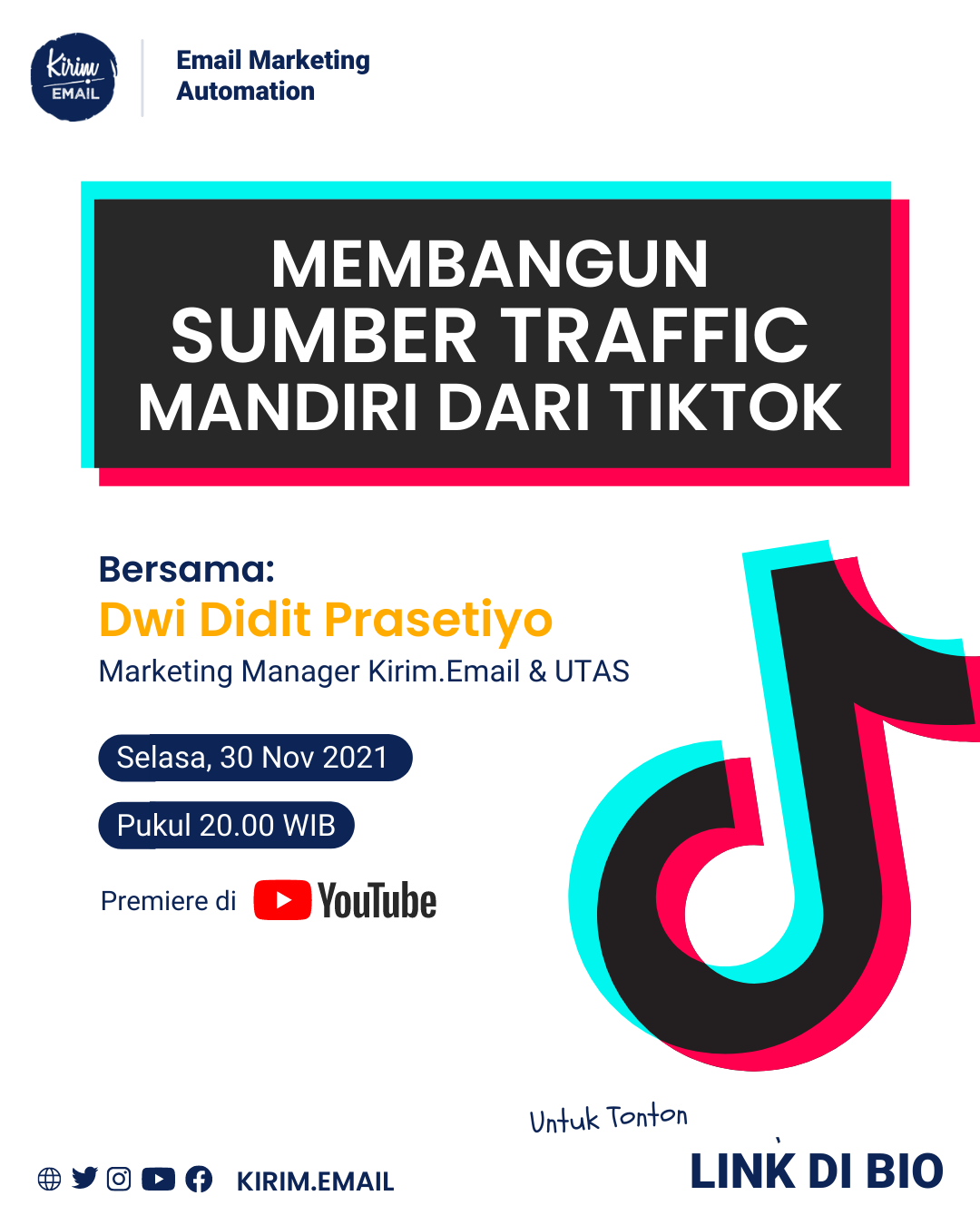 Membangun Sumber Traffic Mandiri Dari Tiktok