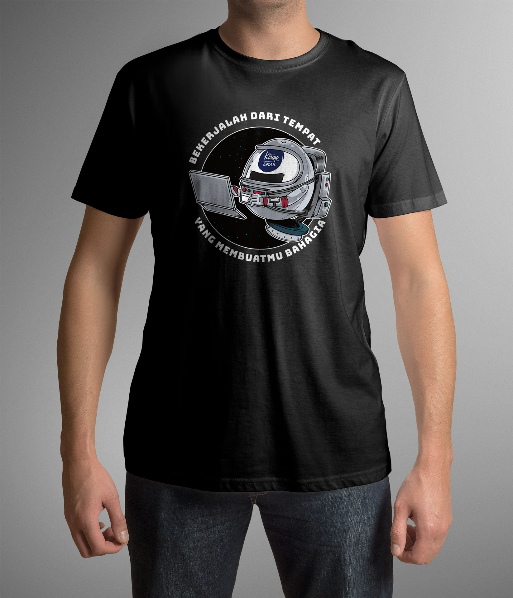 Merchandise KIRIM.EMAIL - KAOS ONLY Uk. 3XL