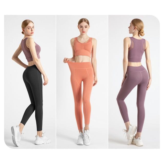 Nama Produk: Setelan Pakaian Olahraga Wanita Yoga / Zumba / Olahraga S/M