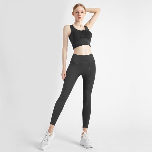 Nama Produk: Setelan Pakaian Olahraga Wanita Yoga / Zumba / Olahraga S/M