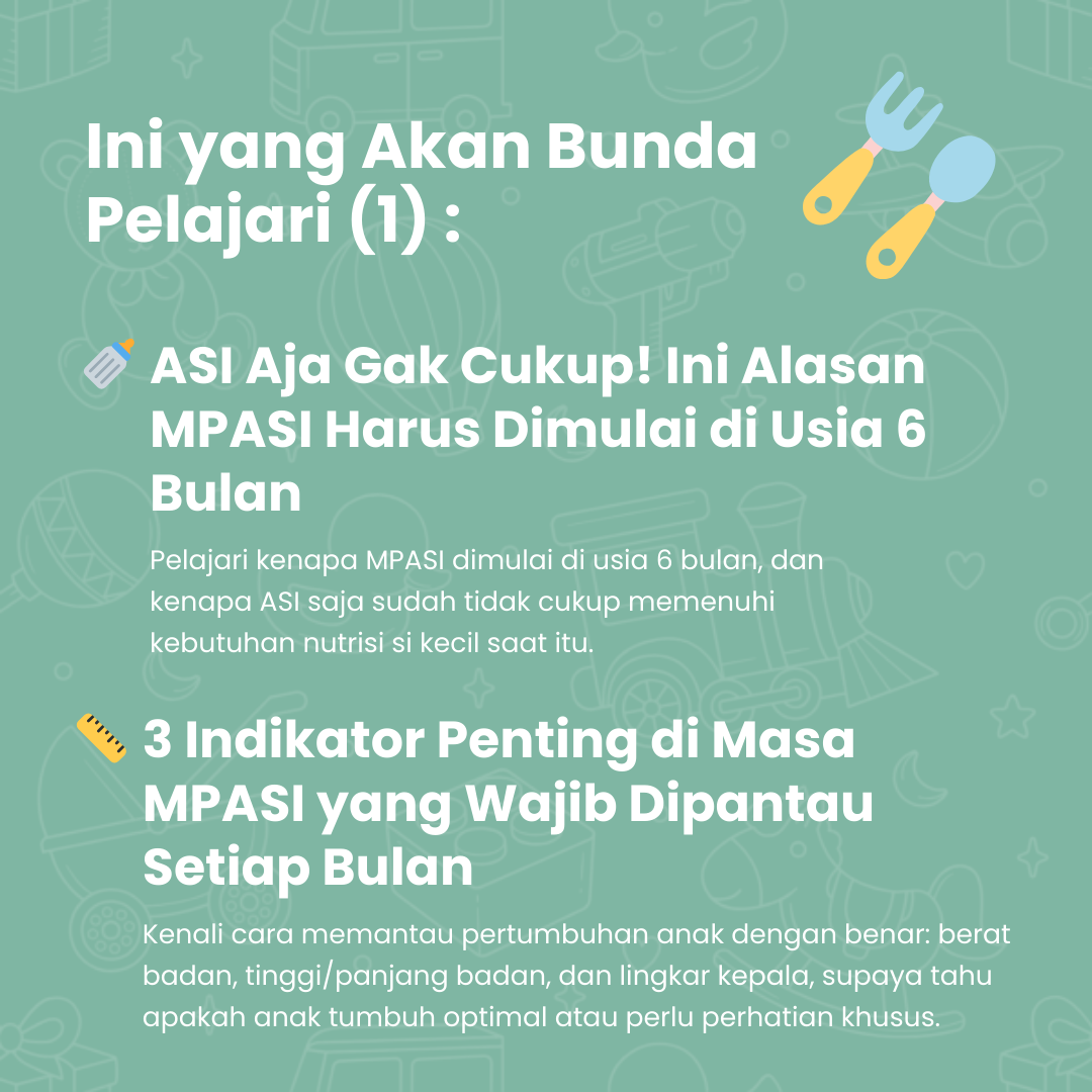7 Pelajaran Dasar MPASI: Biar Makan Pertama Si Kecil Lebih Tenang