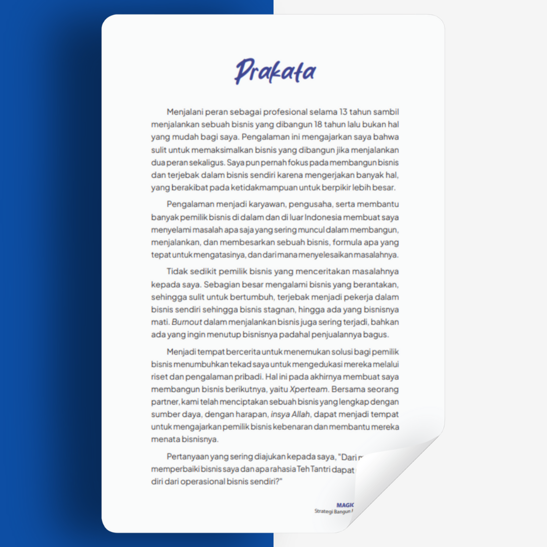 Buku Magic Framework: Strategi Bangun Manajemen Bisnis