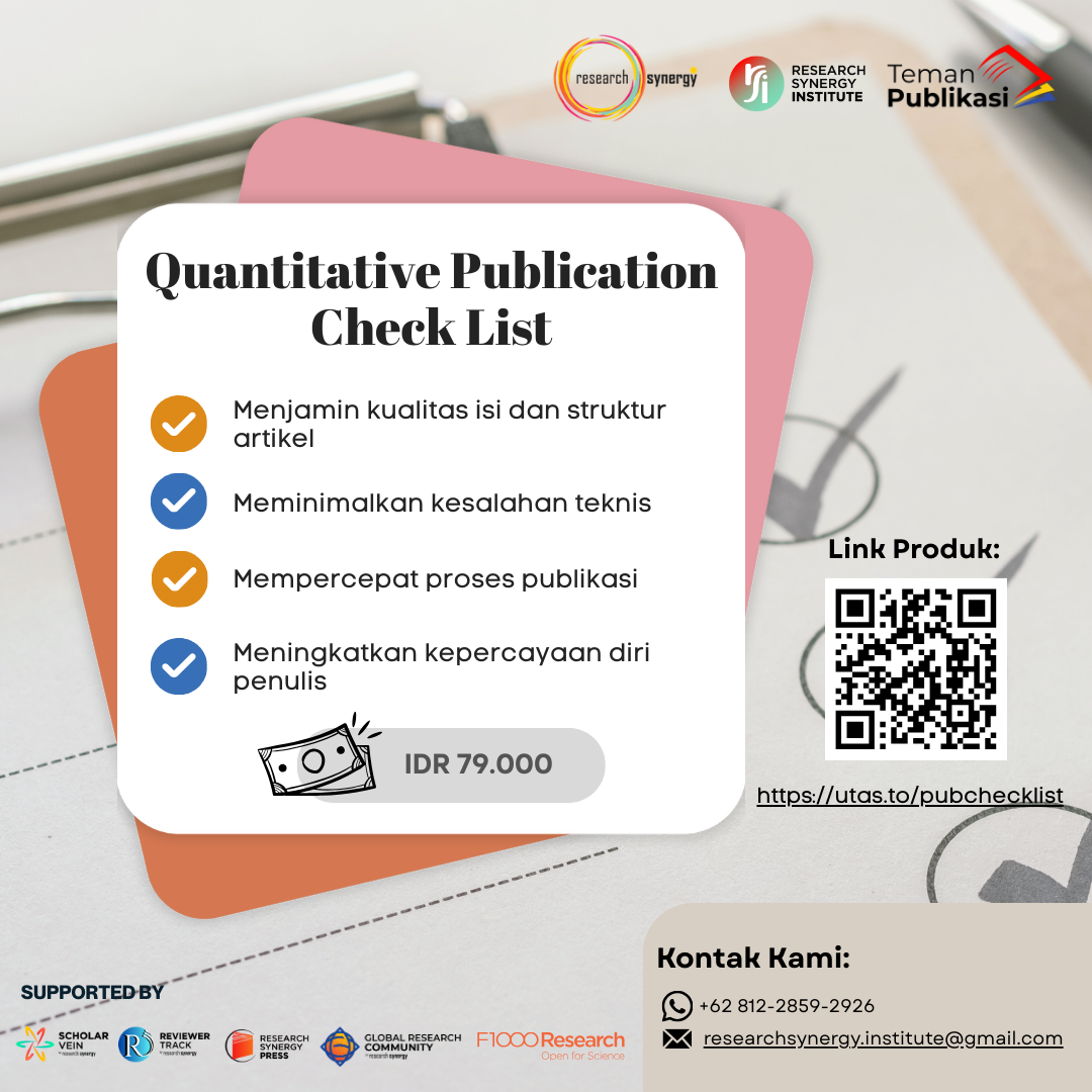 Quantitative Publication Check List