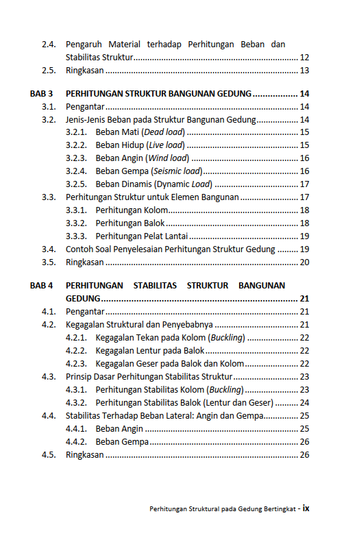 Buku Perhitungan Struktural Pada Gedung Bertingkat