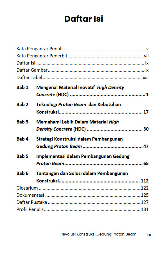 Buku Revolusi Konstruksi Gedung Proton Beam: Inovasi High Density Concrete (HDC) untuk Perlindungan Radiasi