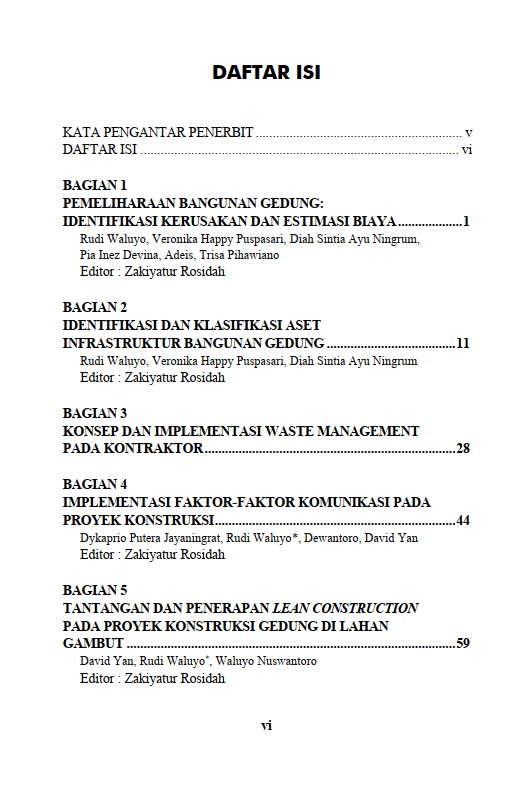 Buku Inovasi dan Praktik Terbaik dalam Konstruksi Bangunan: Dari Perencanaan Hingga Implementasi