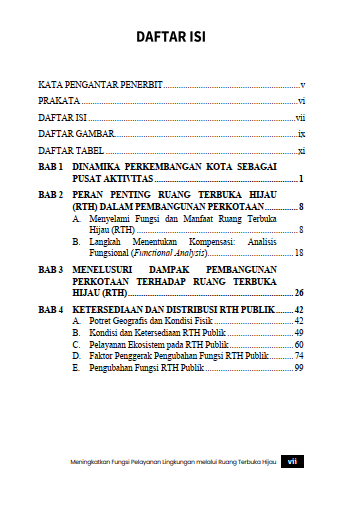 Buku Meningkatkan Fungsi Pelayanan Lingkungan Melalui Ruang Terbuka Hijau