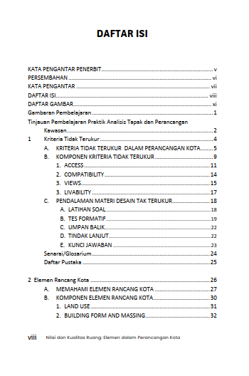Buku Nilai dan Kualitas Ruang: Elemen dalam Perancangan Kota