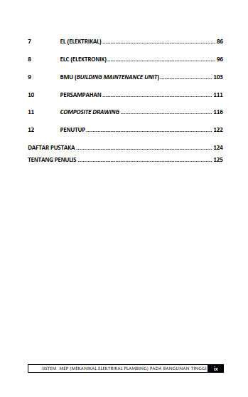 Buku Sistem MEP (Mekanikal Elektrikal Plambing) Pada Bangunan Tinggi