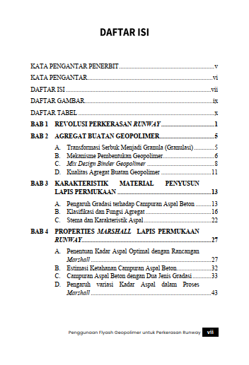 Buku Penggunaan Flyash Geopolimer untuk Perkerasan Runway