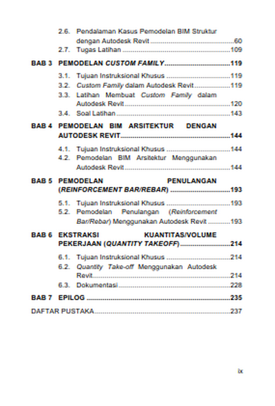 Buku Ajar Komputer Terapan (Building Information Modeling/BIM) Modeling Bim 3D dan 5D untuk Bangunan Gedung dengan Autodesk Revit