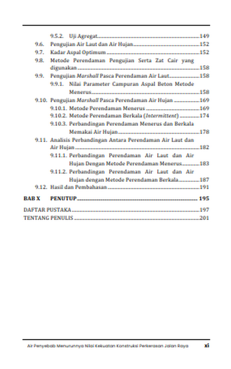 Buku Air Penyebab Menurunnya Nilai Kekuatan Konstruksi Perkerasan Jalan Raya