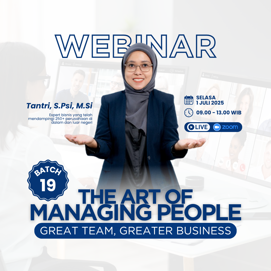 Webinar The Art of Managing People: Great Team, Greater Business - BATCH 19