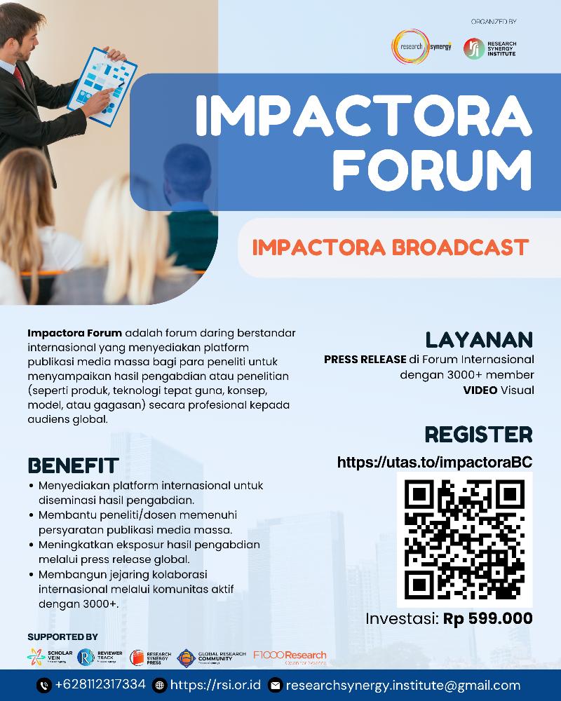 Impactora Headlines: Publikasi Media Massa Penelitian dan Pengabdian di Forum Internasional