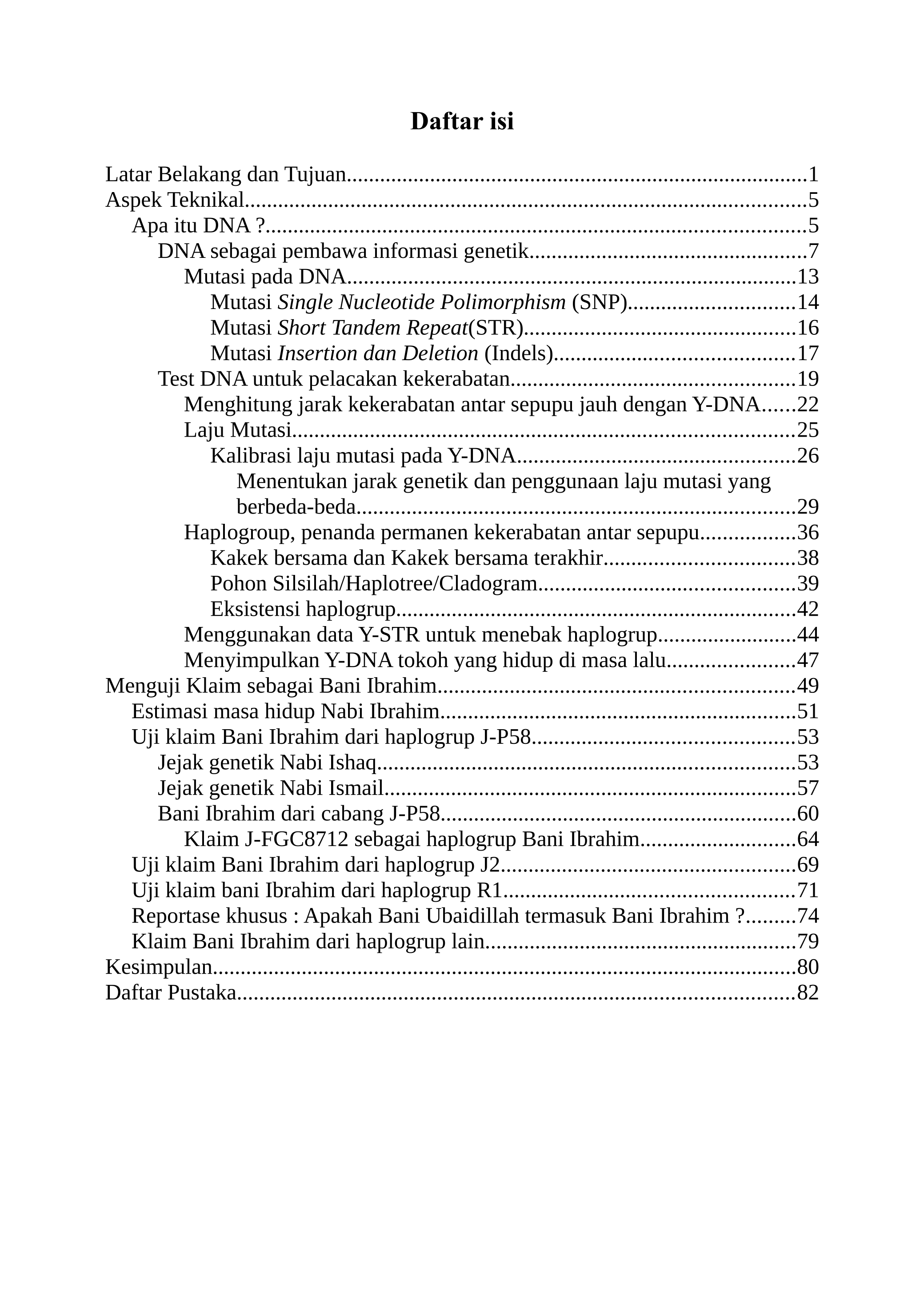 Apakah Nabi Ibrahim itu Figur Sejarah ? Reportase penelusuran eksistensi biblical Ibrahim melalui meta analisis YDNA 