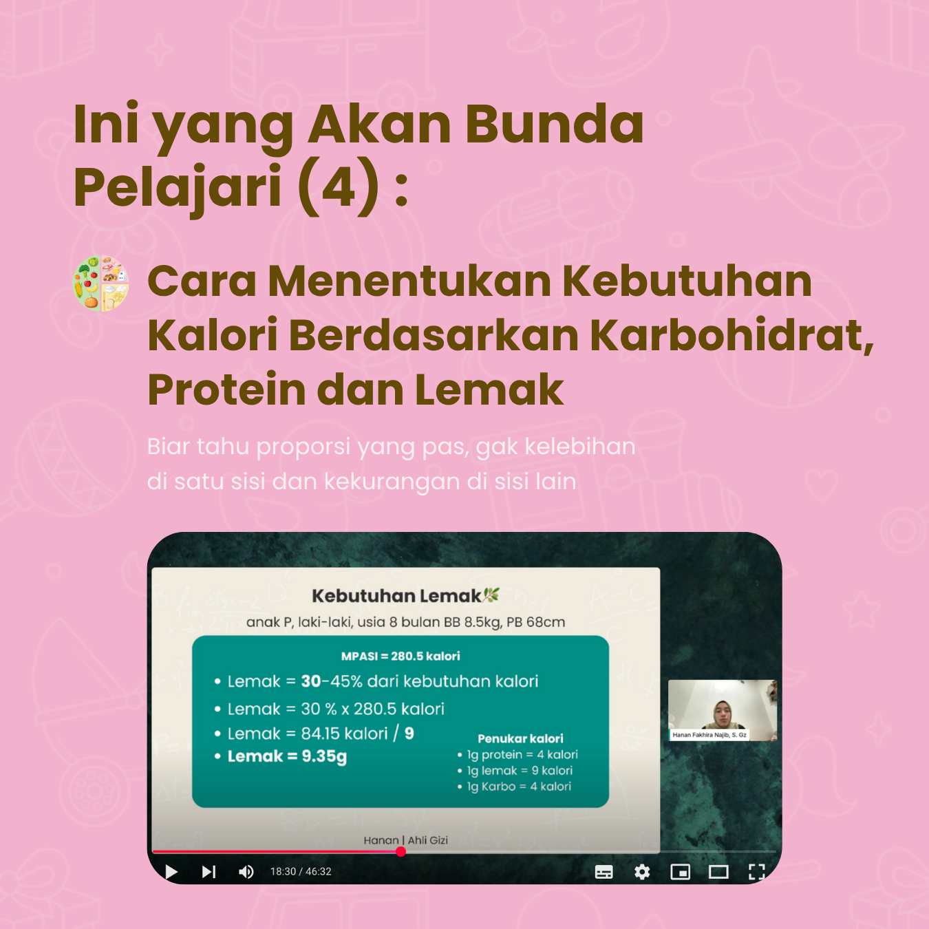 1 Rumus Dasar untuk Pahami 3 Nutrisi Penting