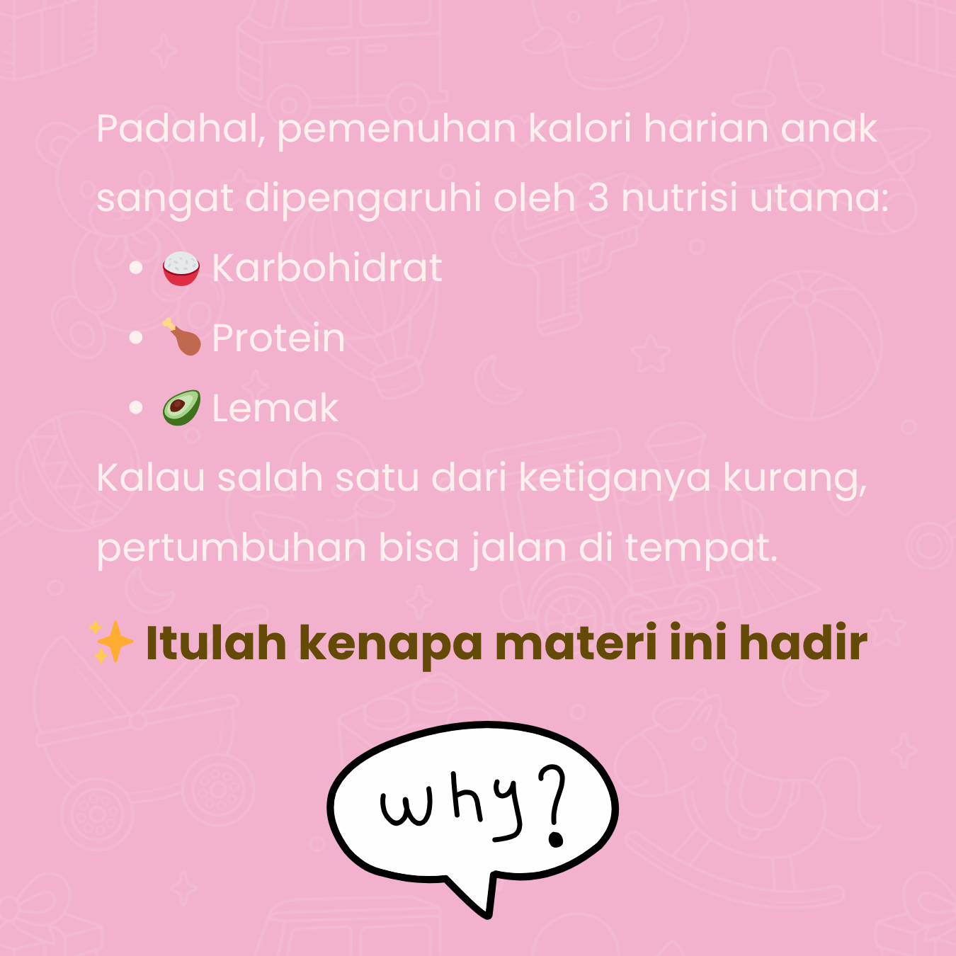 1 Rumus Dasar untuk Pahami 3 Nutrisi Penting