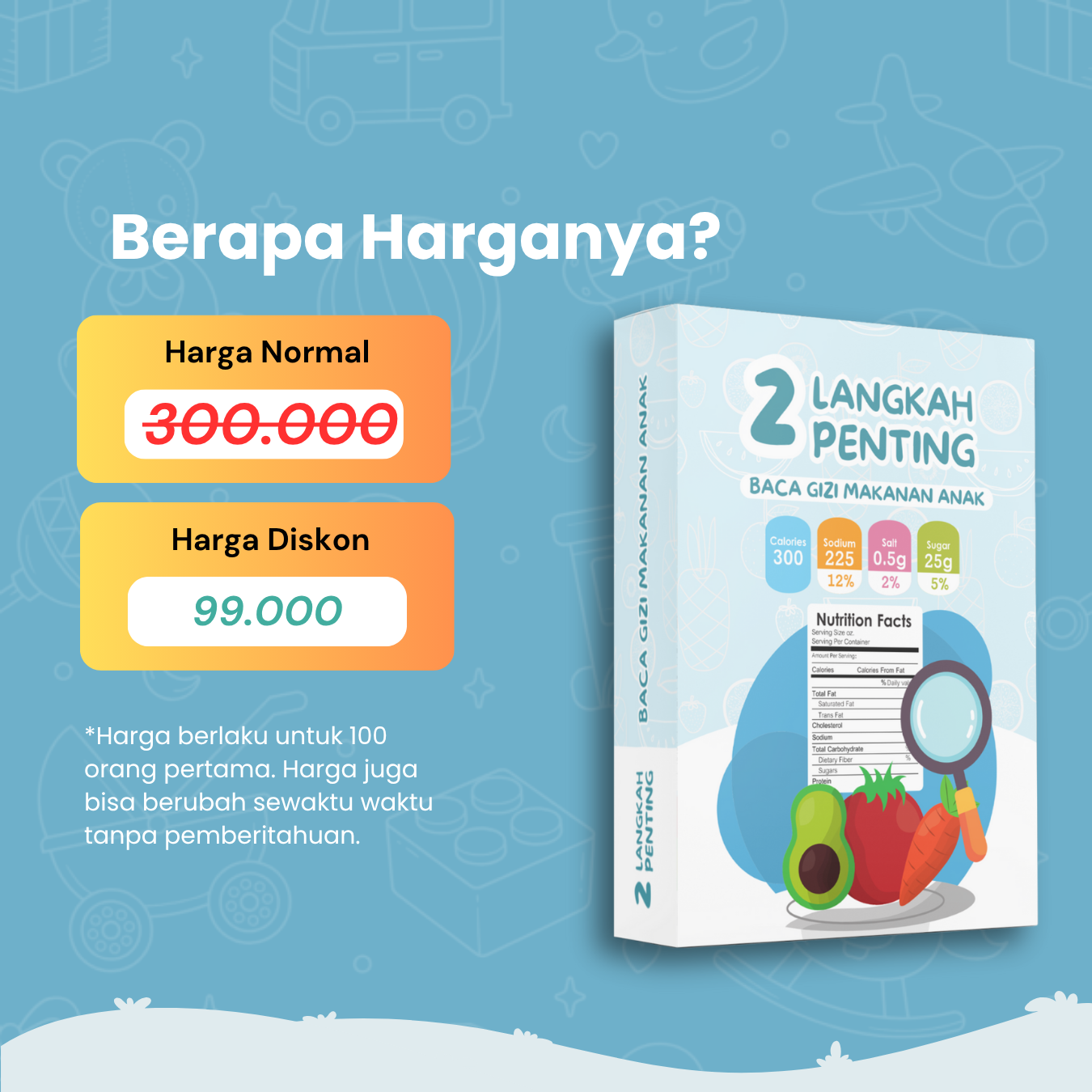 2 Langkah Penting Baca Gizi Makanan Anak