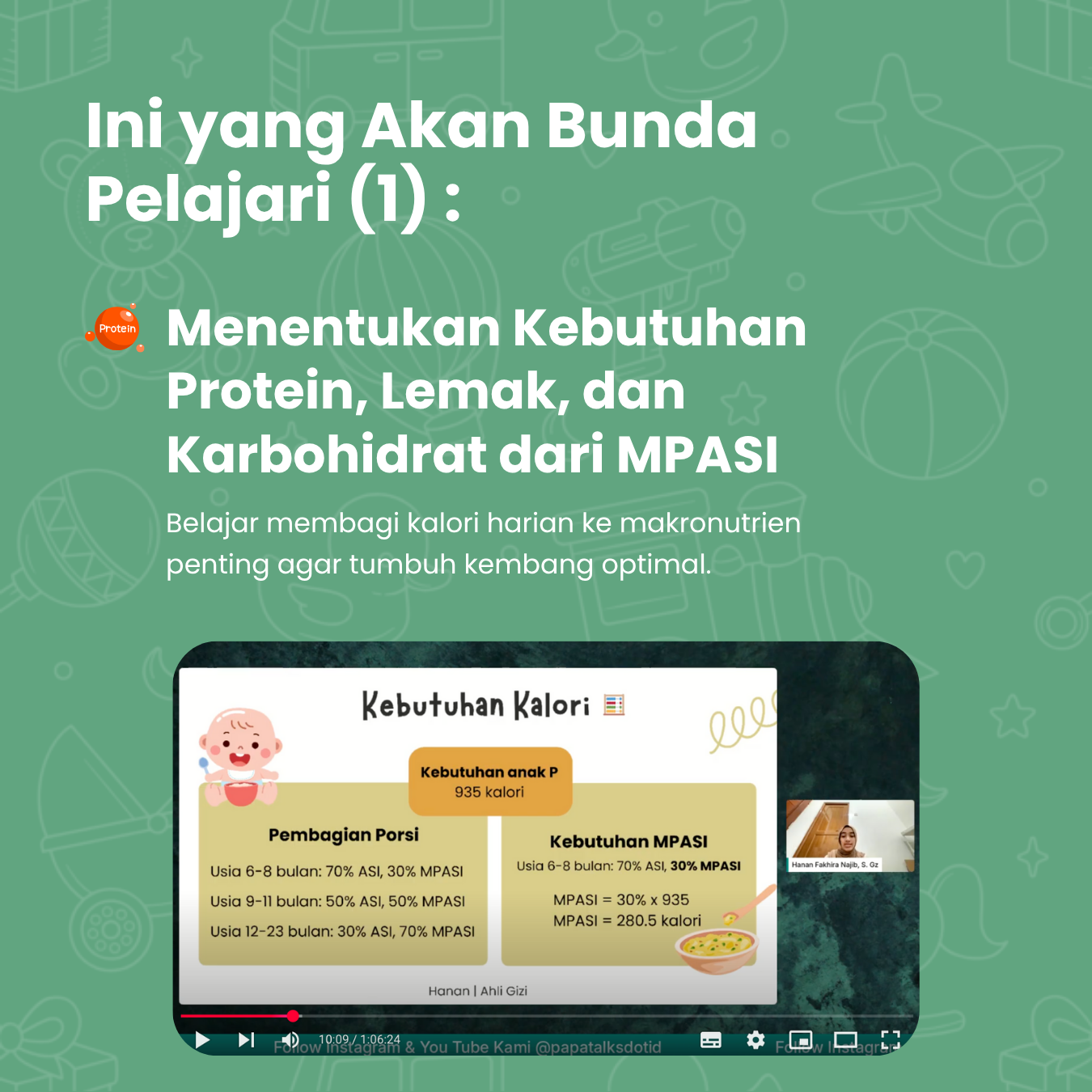 3 Pondasi Meal Plan Anak →  Energy • Food Sources • Daily Plan