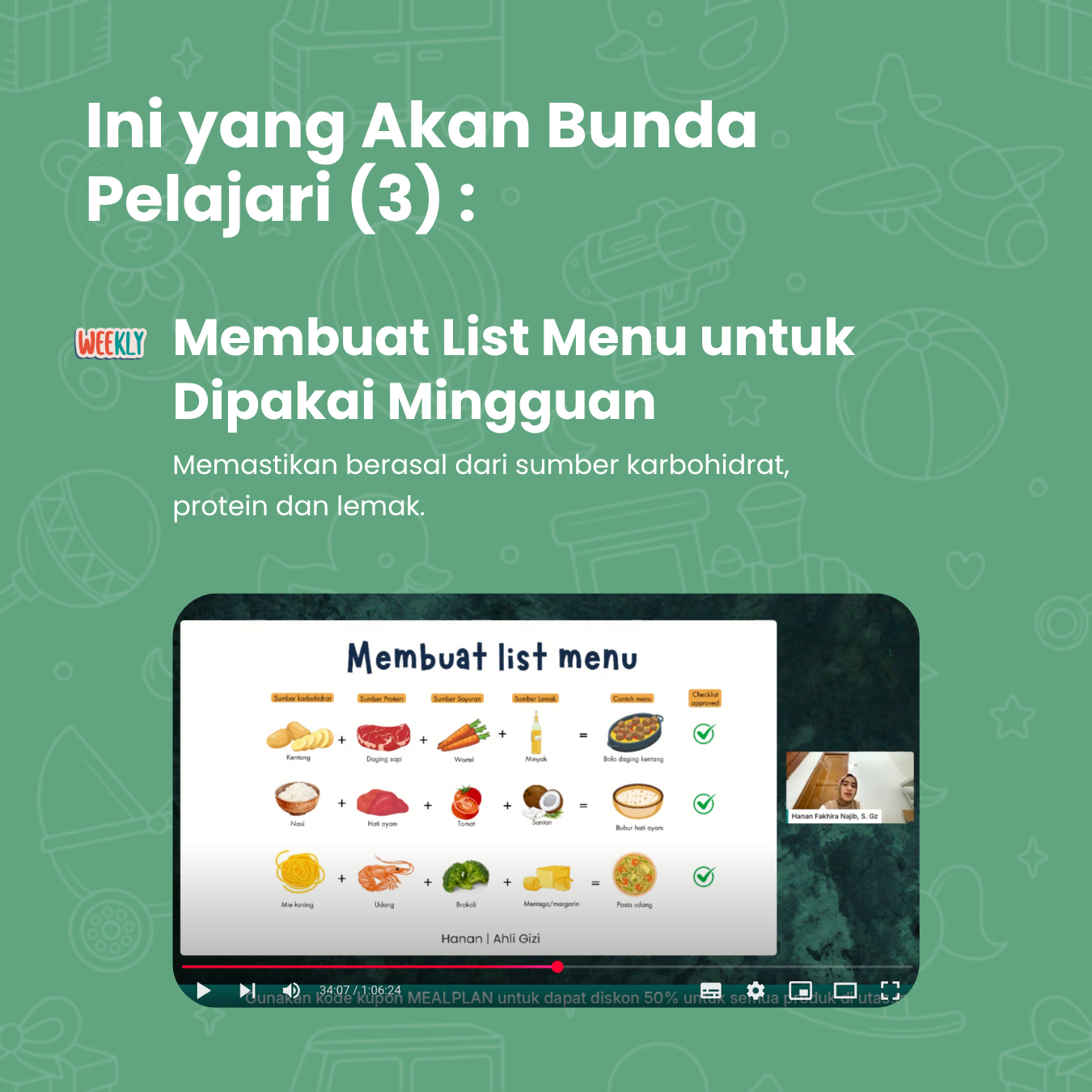 3 Pondasi Meal Plan Anak →  Energy • Food Sources • Daily Plan