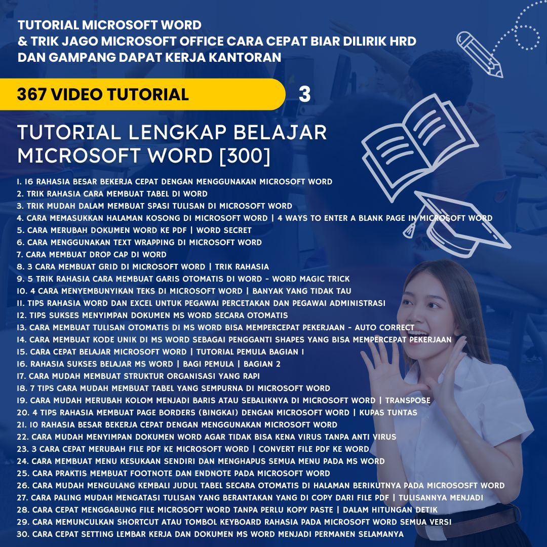 Tutorial Microsoft Word Trik Jago Microsoft Office: Cara Cepat Biar Dilirik HRD dan Gampang Dapat Kerja Kantoran