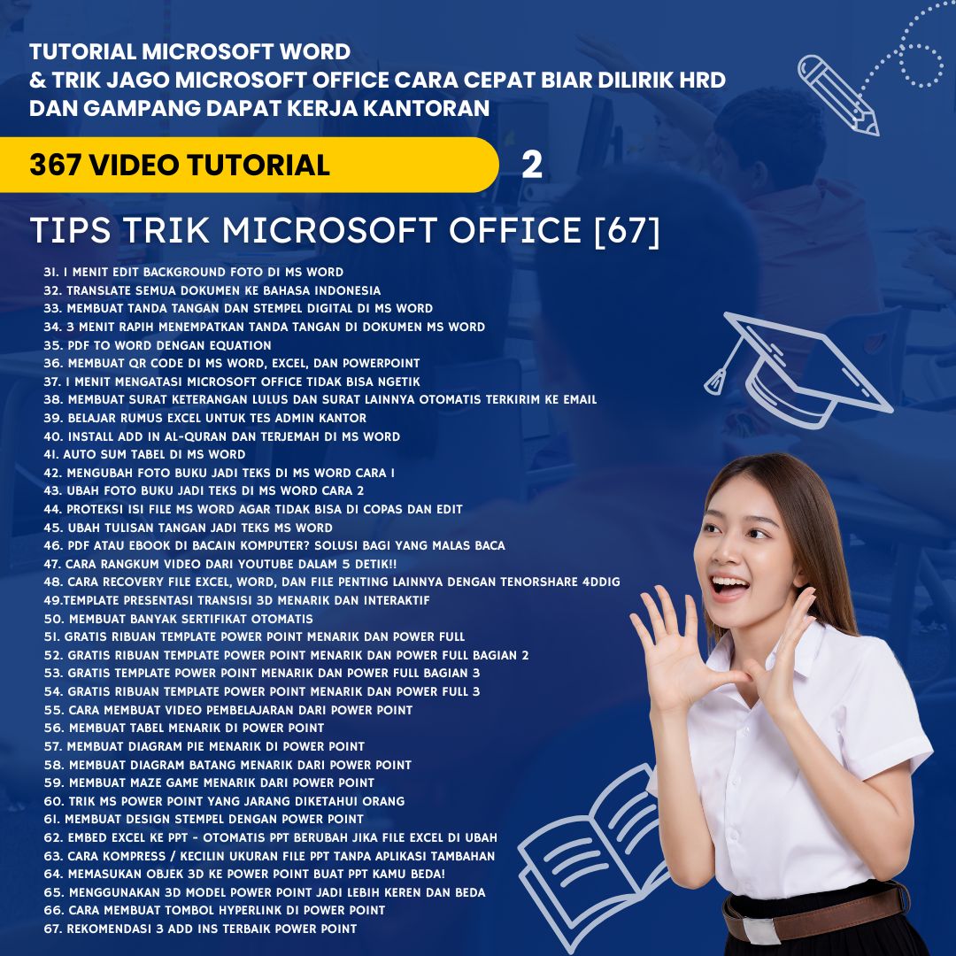 Tutorial Microsoft Word Trik Jago Microsoft Office: Cara Cepat Biar Dilirik HRD dan Gampang Dapat Kerja Kantoran