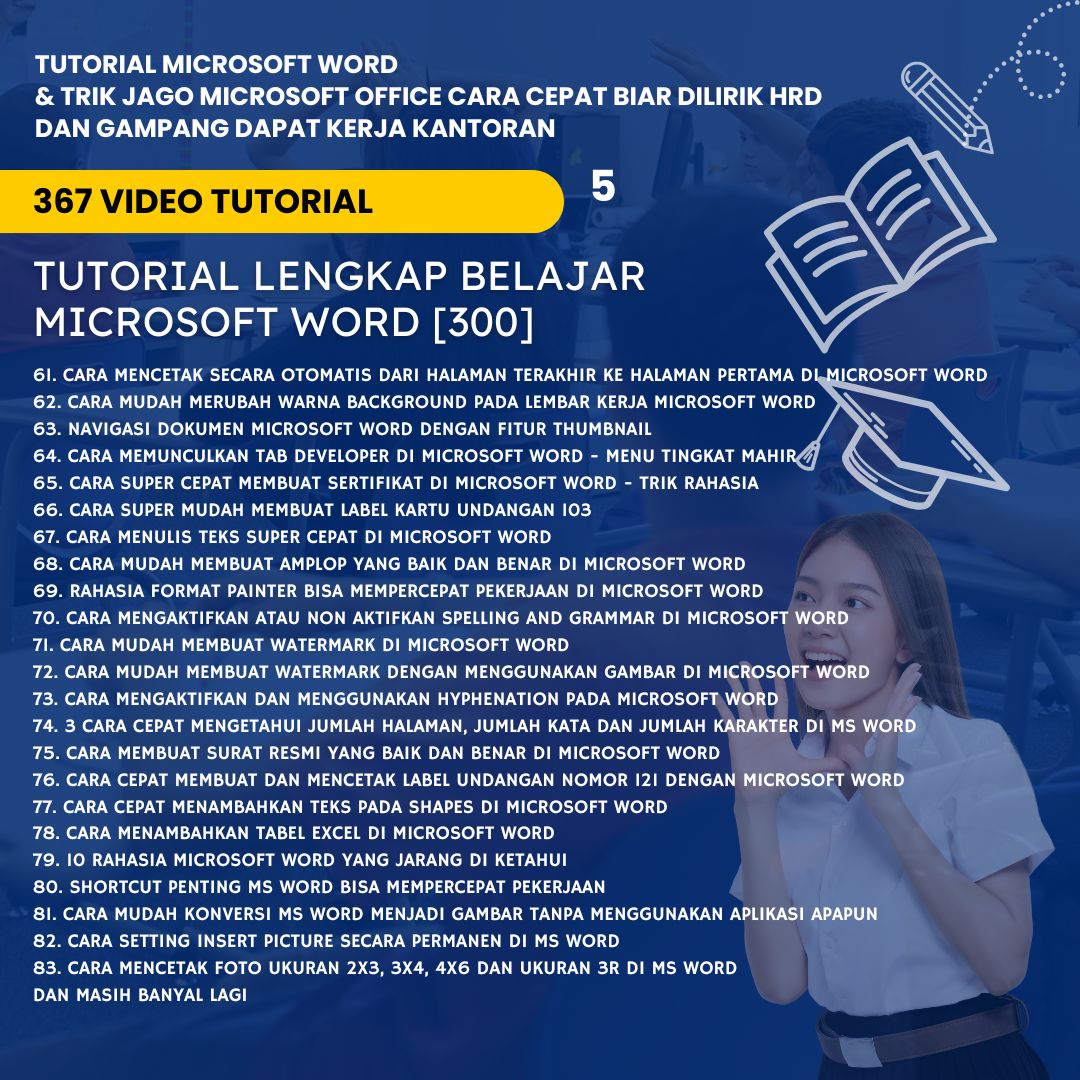 Tutorial Microsoft Word Trik Jago Microsoft Office: Cara Cepat Biar Dilirik HRD dan Gampang Dapat Kerja Kantoran