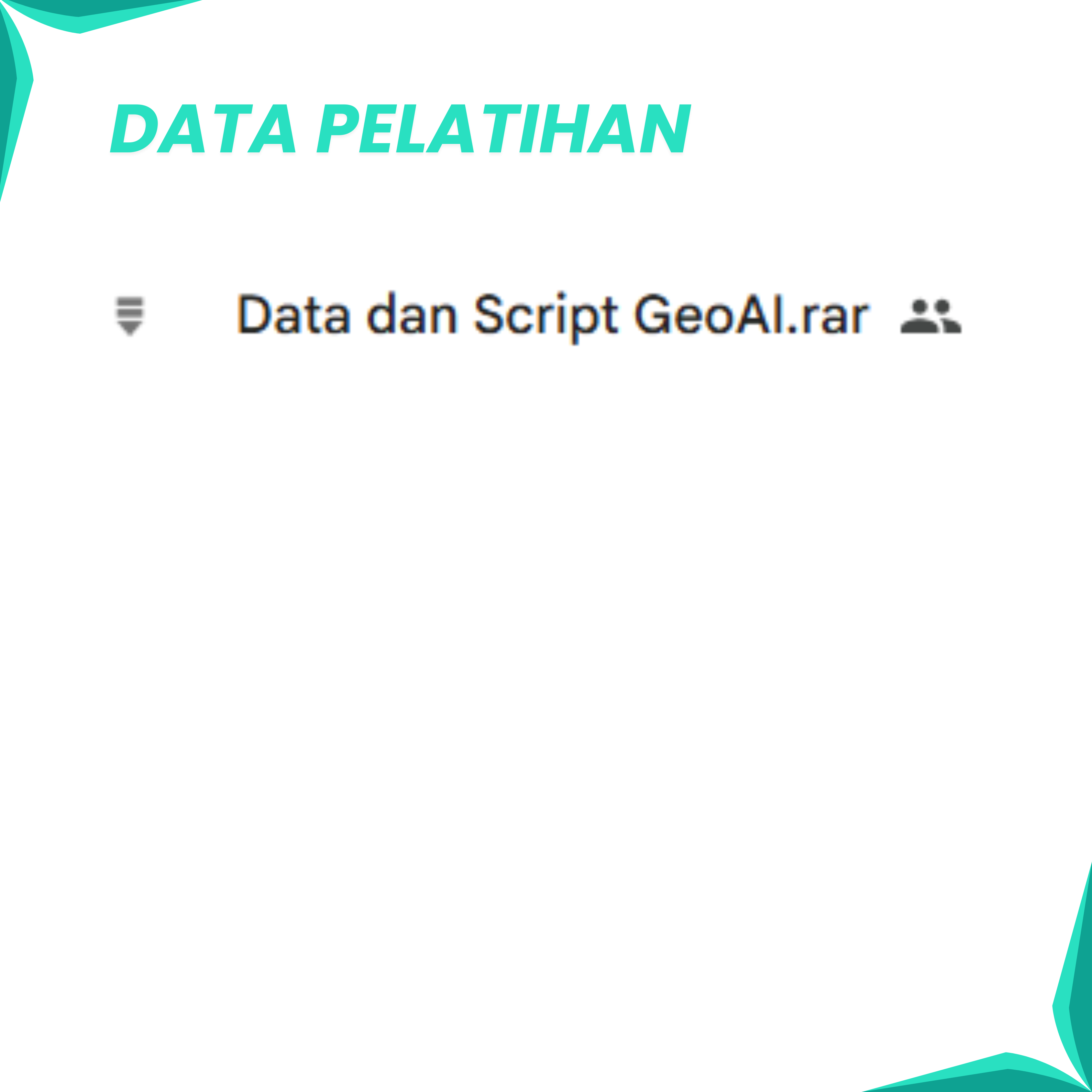 [DIGITAL PRODUCT] GeoAI dan Deep Learning Untuk Deteksi Objek Dalam Pemetaan Perkotaan