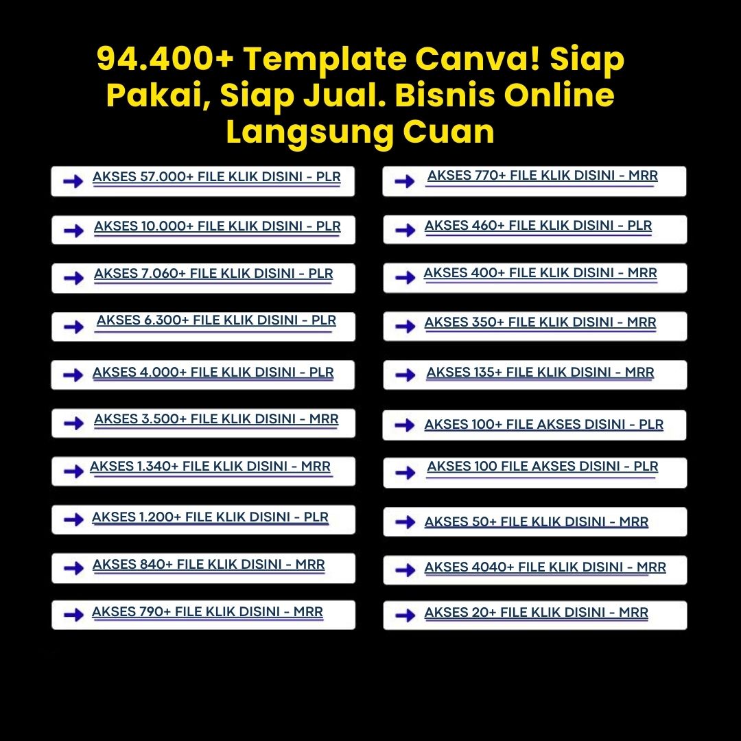 94.400+ Paket Lengkap Template Canva Desain Konten Gratis Bonus Ebook dan Kelas Marketing