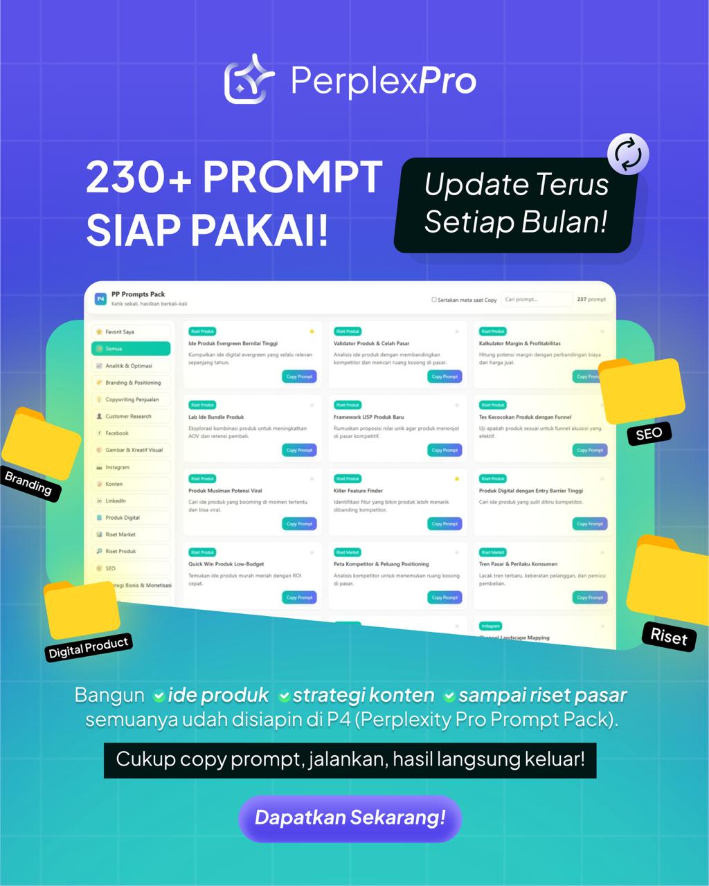 PerplexPro - 230+ Prompt Terstruktur untuk Memaksimalkan Perplexity