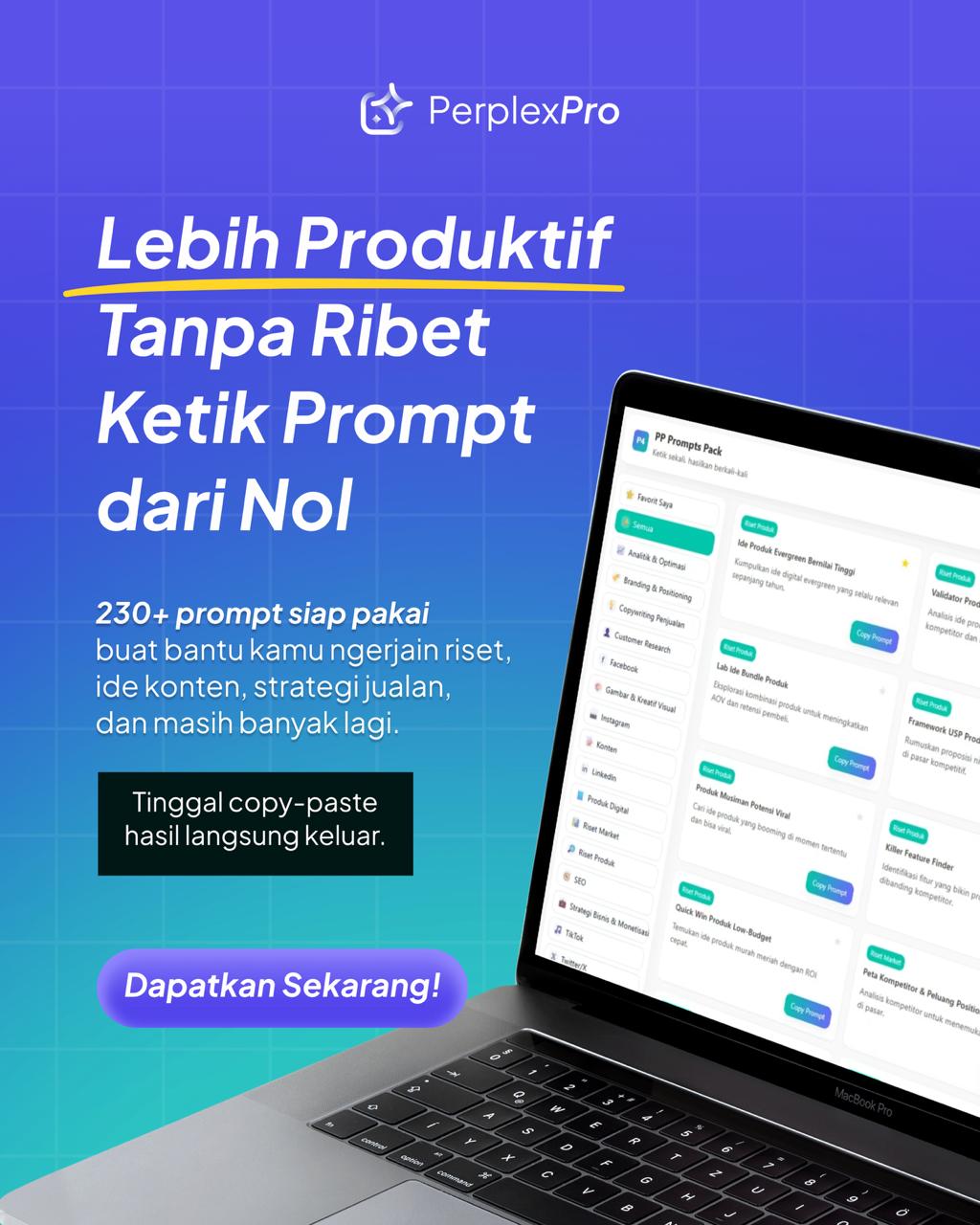 PerplexPro - 230+ Prompt Terstruktur untuk Memaksimalkan Perplexity