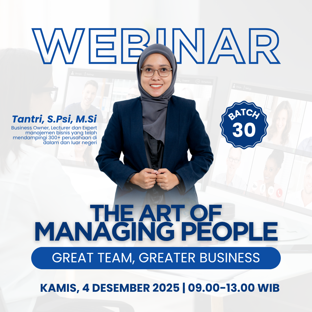 Webinar The Art of Managing People: Great Team, Greater Business - BATCH 30
