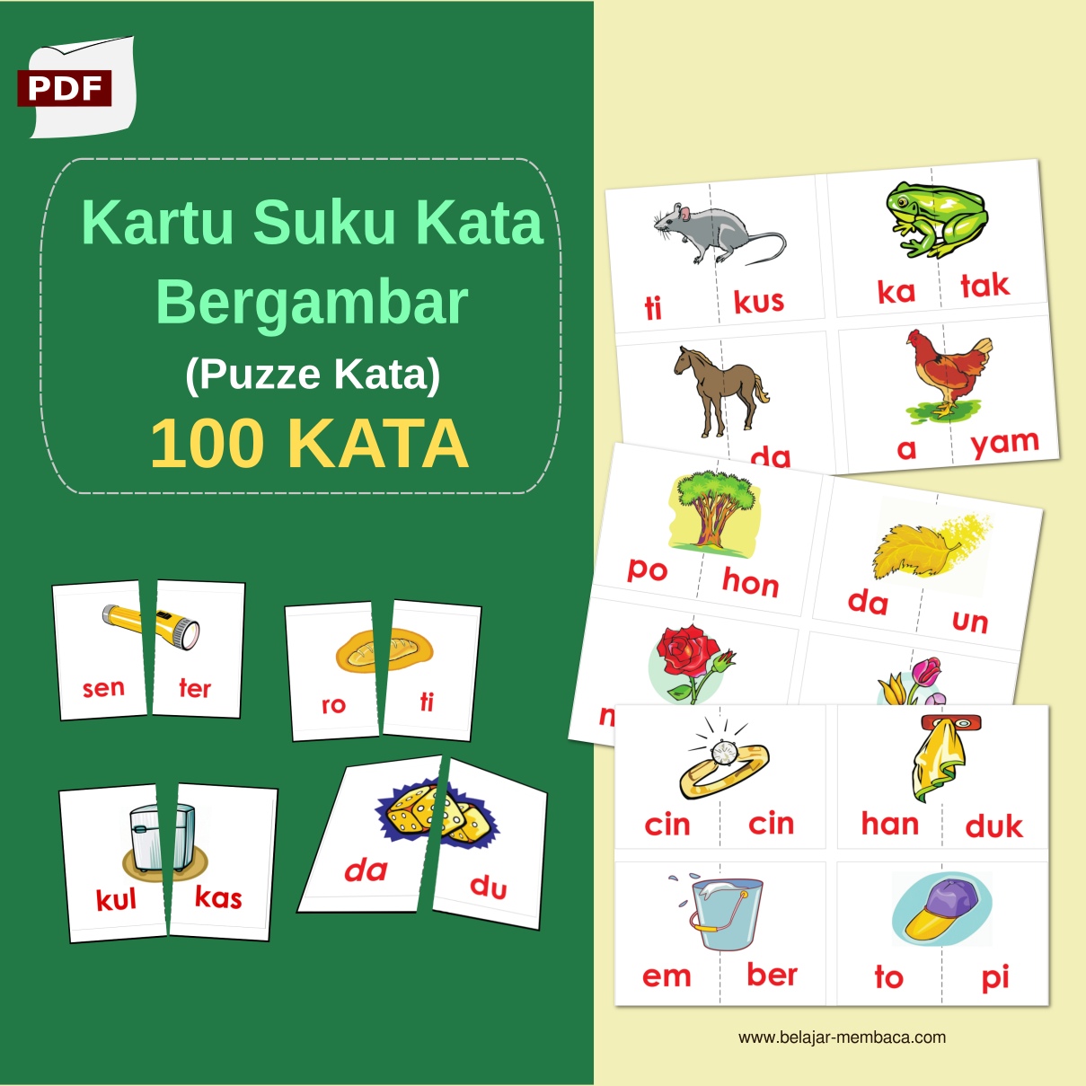 Kartu Sukukata Bergambar (Puzzle Kata) PDF