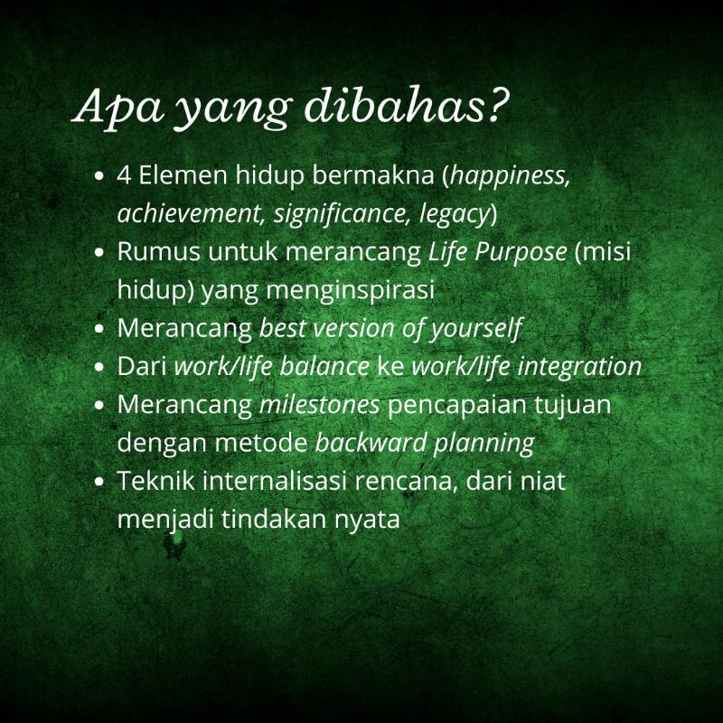 Kelas Mendesain Hidup