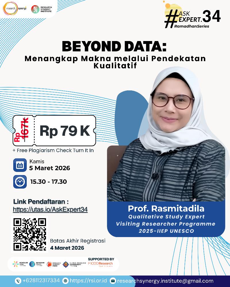 Webinar AskExpert34: Qualitative: Beyond Data: Menangkap Makna melalui Pendekatan Kualitatif