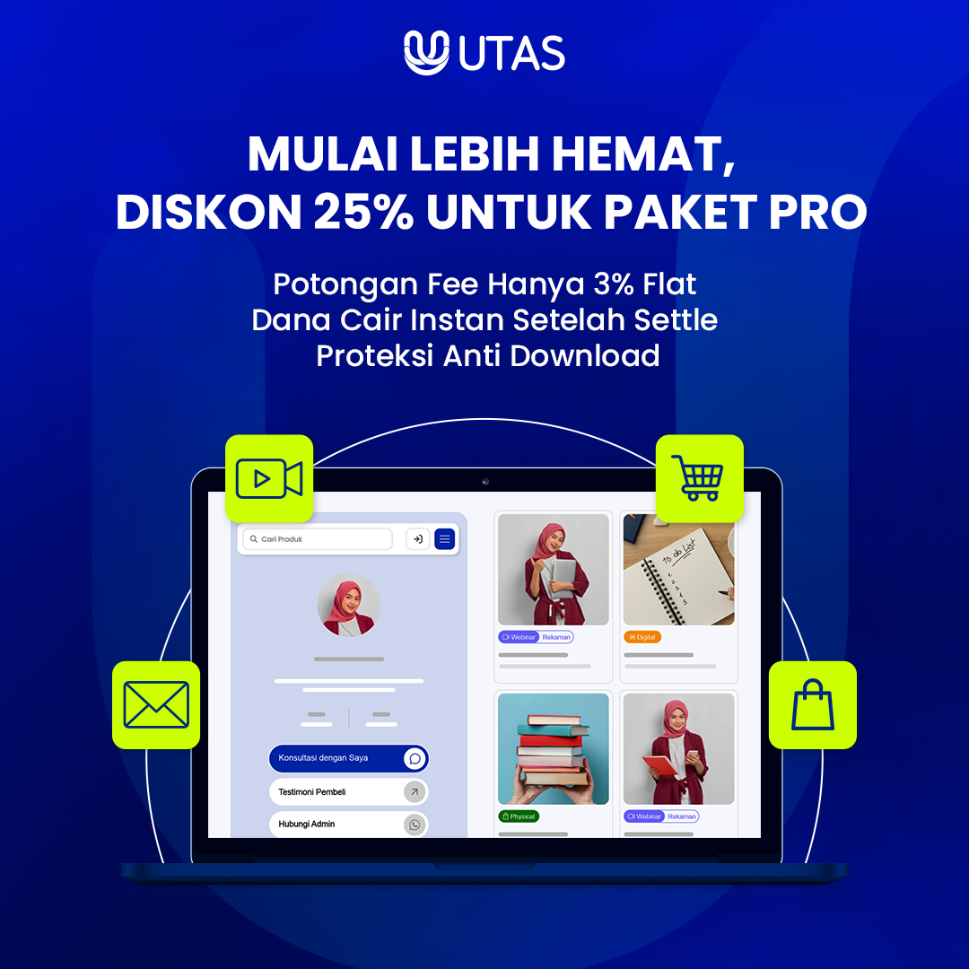 Diskon Paket Pro Bulanan - Jual Ebook Lebih Profesional dan Terlindungi