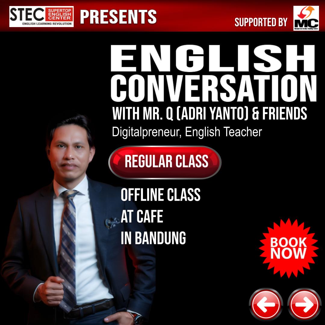 ENGLISH AT CAFE IN BANDUNG CITY  (Belajar bahasa Inggris di Cafe di Kota Bandung) <<<