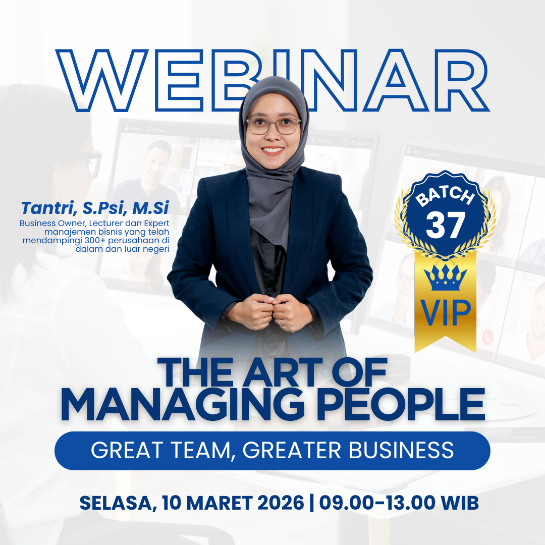 Webinar The Art of Managing People: Great Team, Greater Business - BATCH 37 - VIP