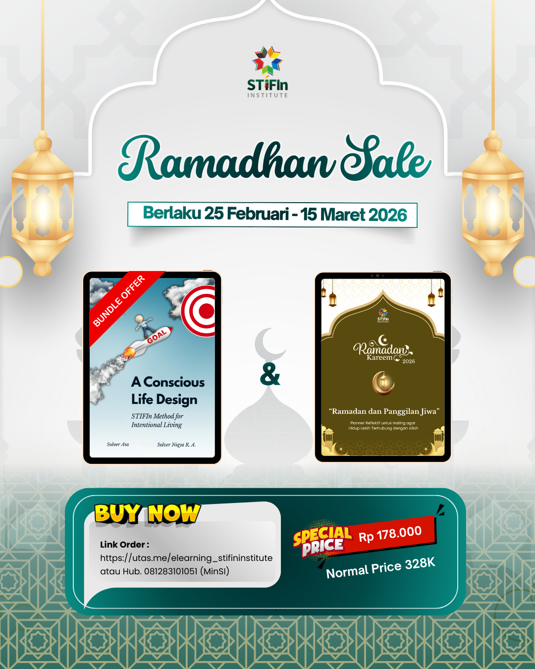 Bundling Ebook A Conscious Life Design STIFIn Method for Intentional Living & Ramadhan dan Panggilan Jiwa – Worksheet Planner Reflektif untuk Insting