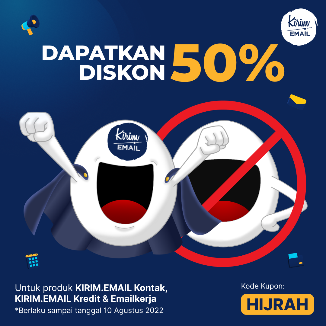 Promo DISKON 50% HIJRAH Karena Diblokir