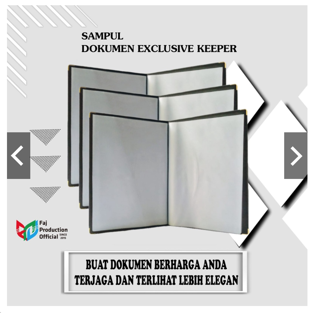 Map organizer dokumen F4 anti air dokumen keeper 10 Pocket