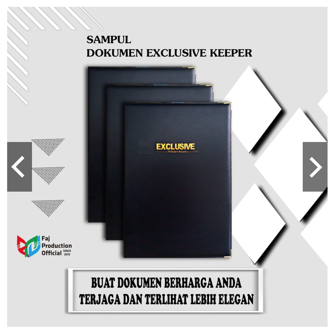 Map organizer dokumen F4 anti air dokumen keeper 10 Pocket