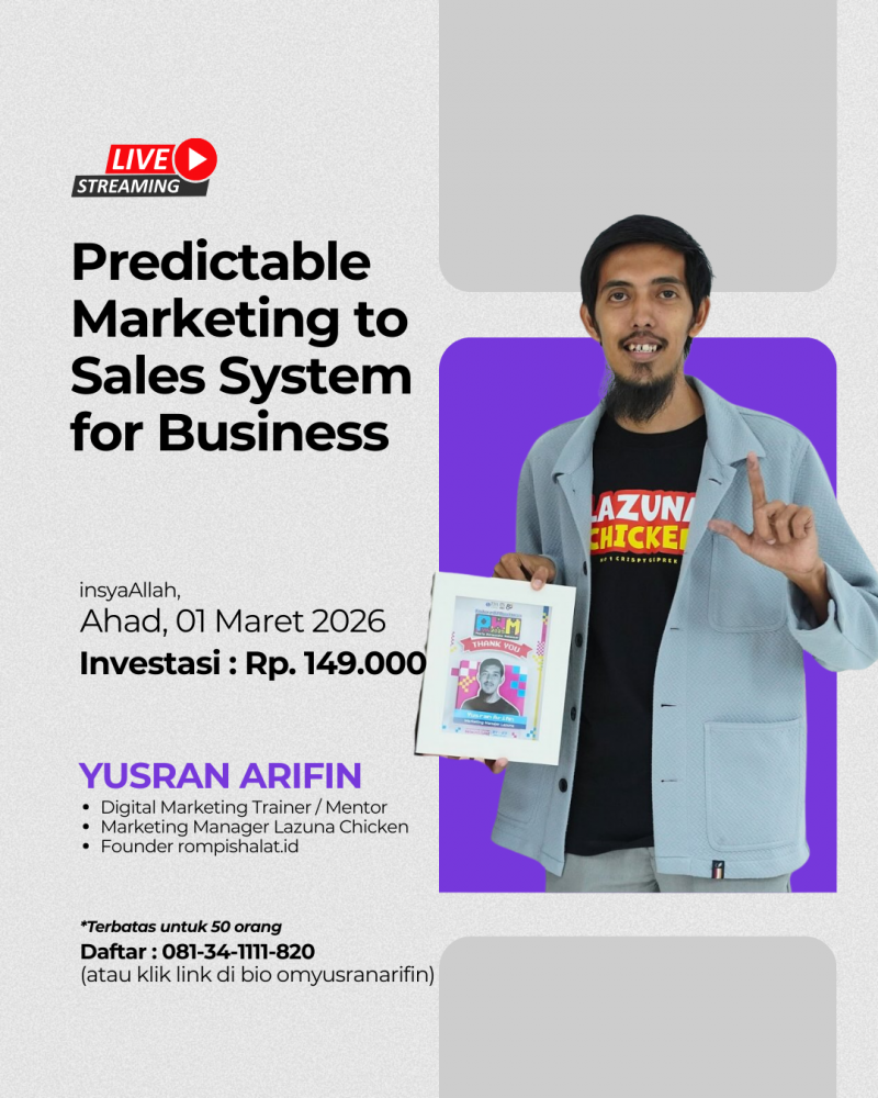 Webinar - Predictable Marketing to Sales System for Business