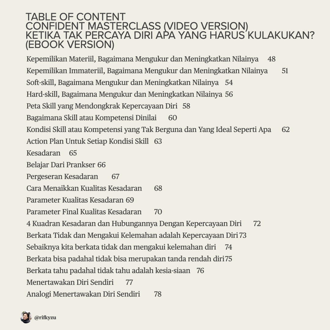 Membangun Kepercayaan Diri dan Harga Diri yang Asli & Mapan - Confident Masterclass (100+ Video Kursus Online)