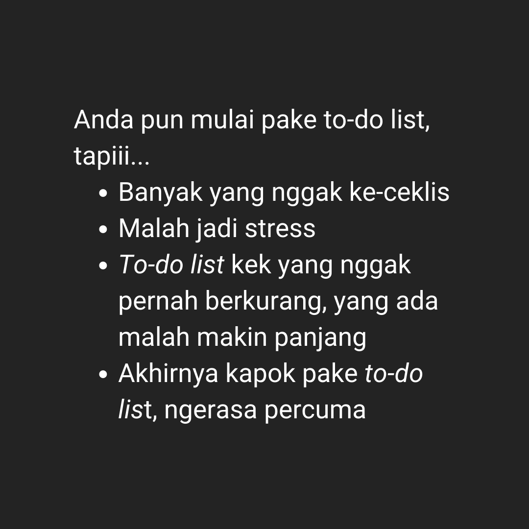 Kelas Online To-Do List Mastery (Basic & Advance)