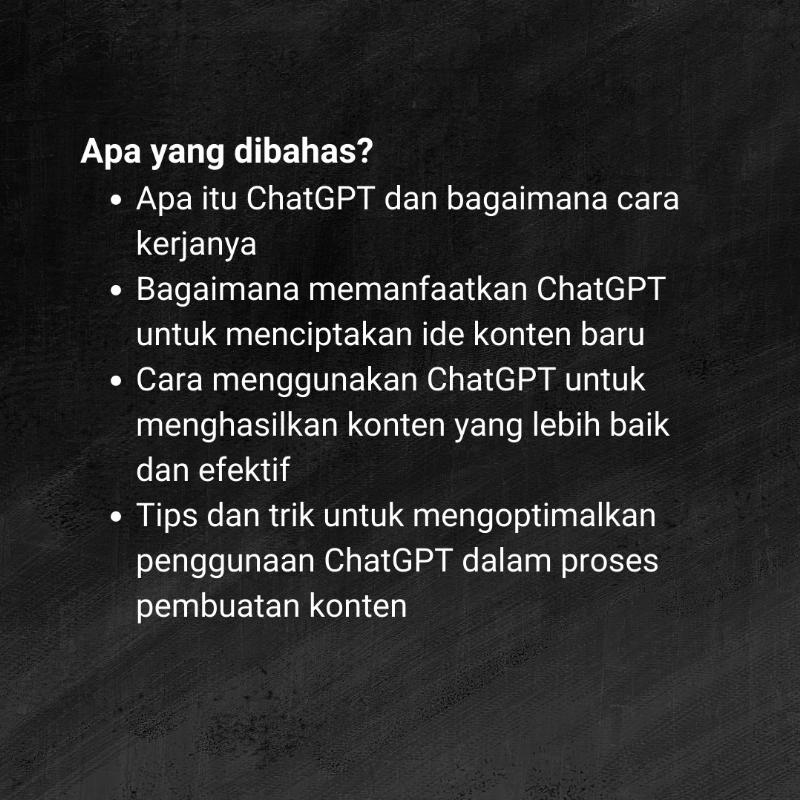 Content Writing Hack: Optimasi ChatGPT untuk Membuat Konten yang Lebih Cepat dan Mudah