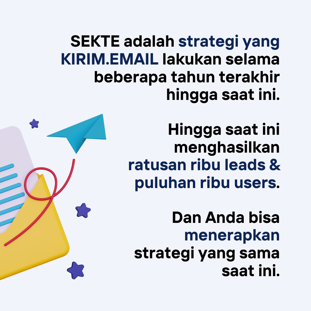 SEKTE: Strategi Email Konversi TErtinggi