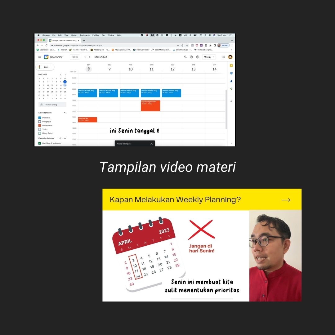 Weekly Planning with Google Calendar